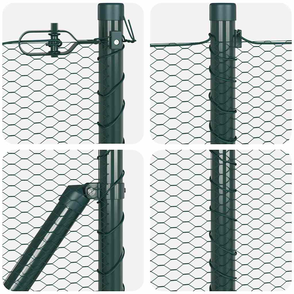 vidaXL Ogrodzenie spawane do mocowania w gruncie 50 x 0,4 m (S x W)