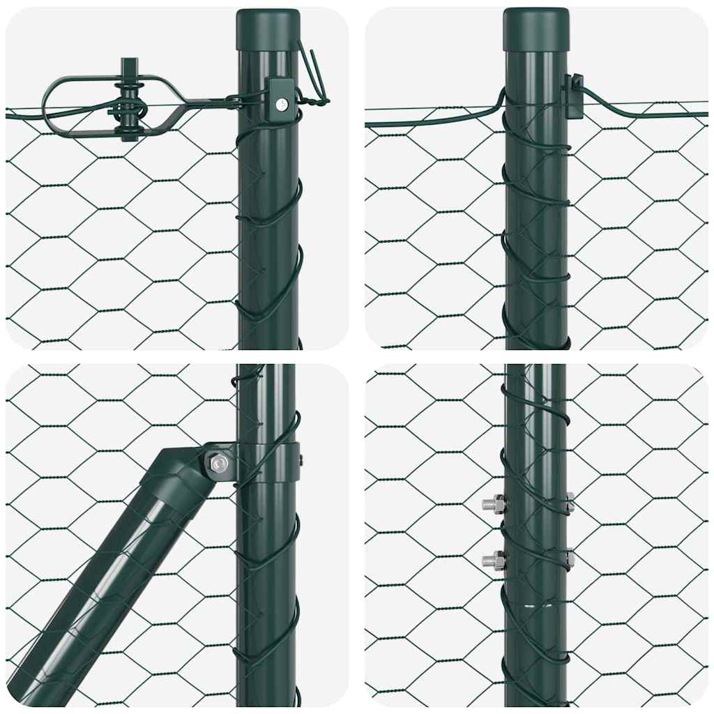 vidaXL Ogrodzenie spawane do mocowania w gruncie 50 x 1,2 m (S x W)