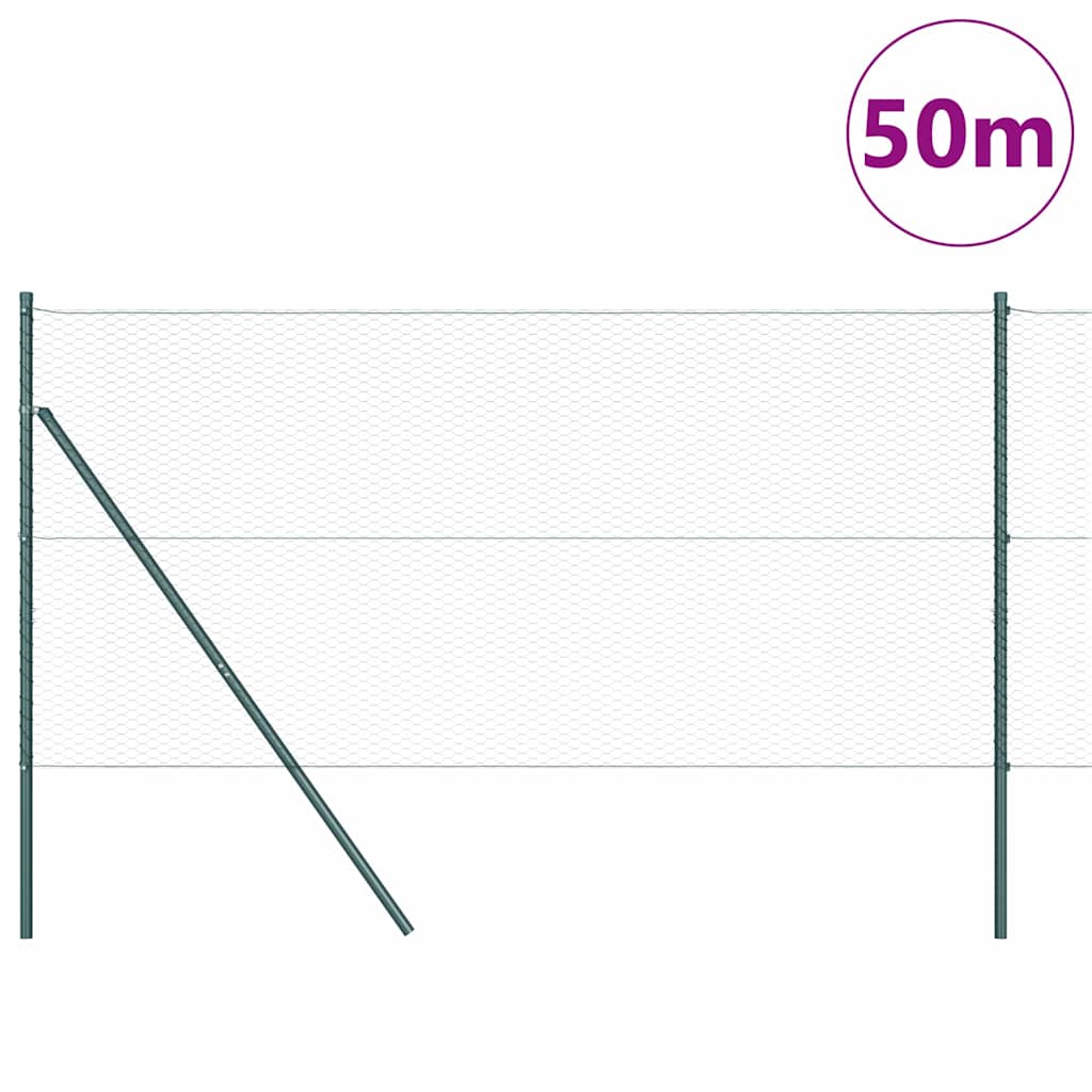 vidaXL Ogrodzenie spawane do mocowania w gruncie 50 x 1,2 m (S x W)