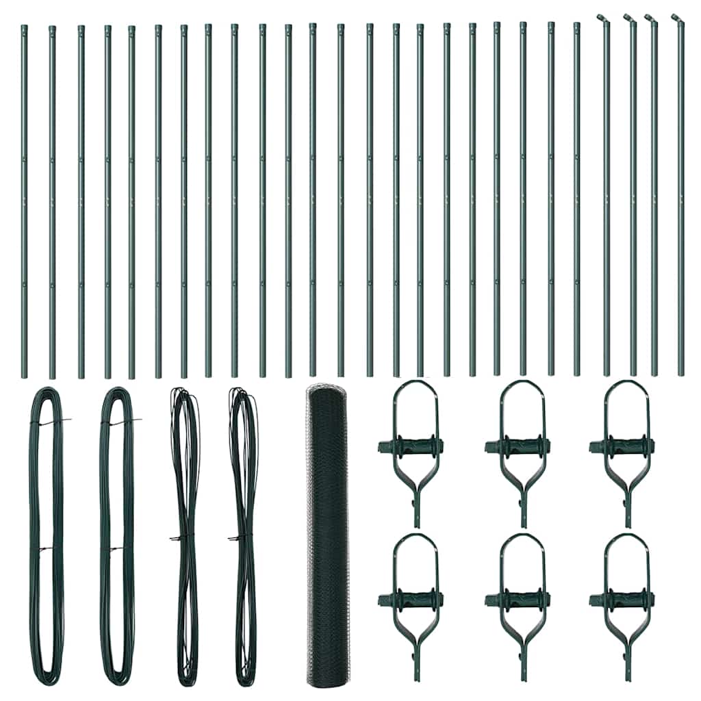 vidaXL Ogrodzenie spawane do mocowania w gruncie 50 x 1,4 m (S x W)