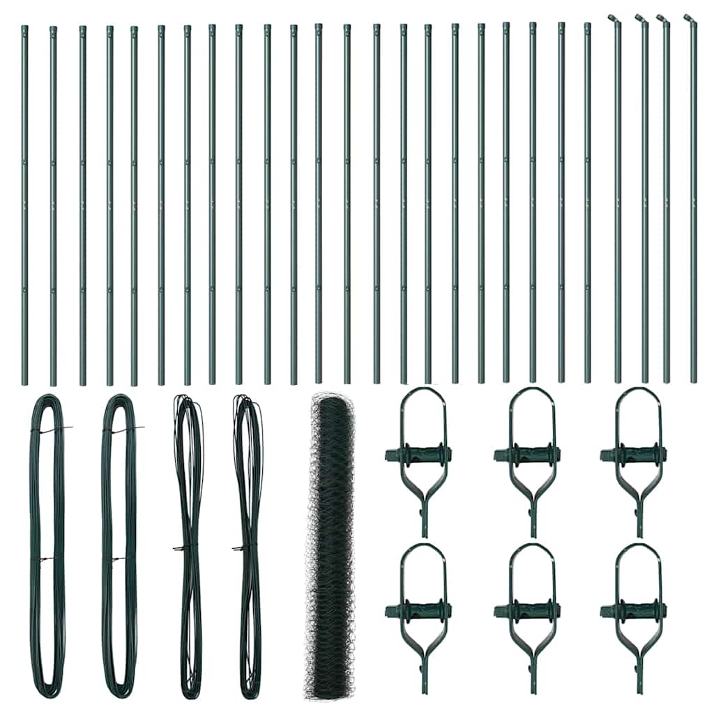 vidaXL Ogrodzenie spawane do mocowania w gruncie 50 x 1,4 m (S x W)