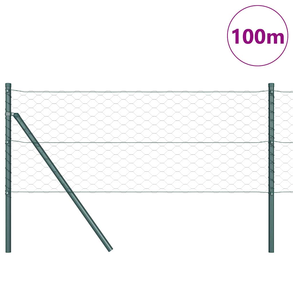vidaXL Ogrodzenie spawane do mocowania w gruncie 100 x 0,6 m (S x W)