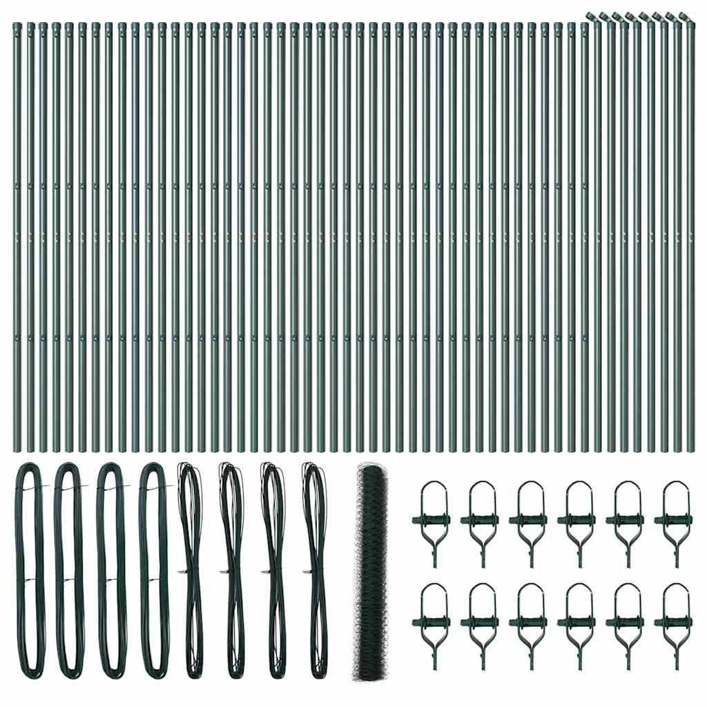 vidaXL Ogrodzenie spawane do mocowania w gruncie 100 x 1,2 m (S x W)