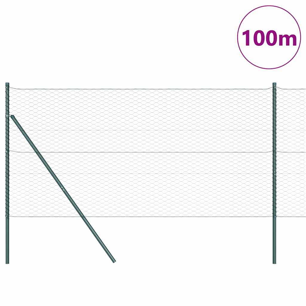 vidaXL Ogrodzenie spawane do mocowania w gruncie 100 x 1,4 m (S x W)