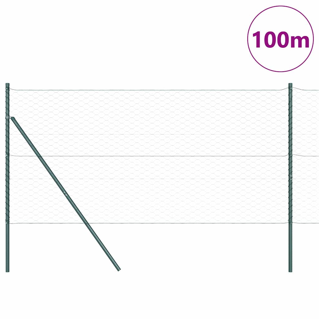 vidaXL Ogrodzenie spawane do mocowania w gruncie 100 x 1,4 m (S x W)