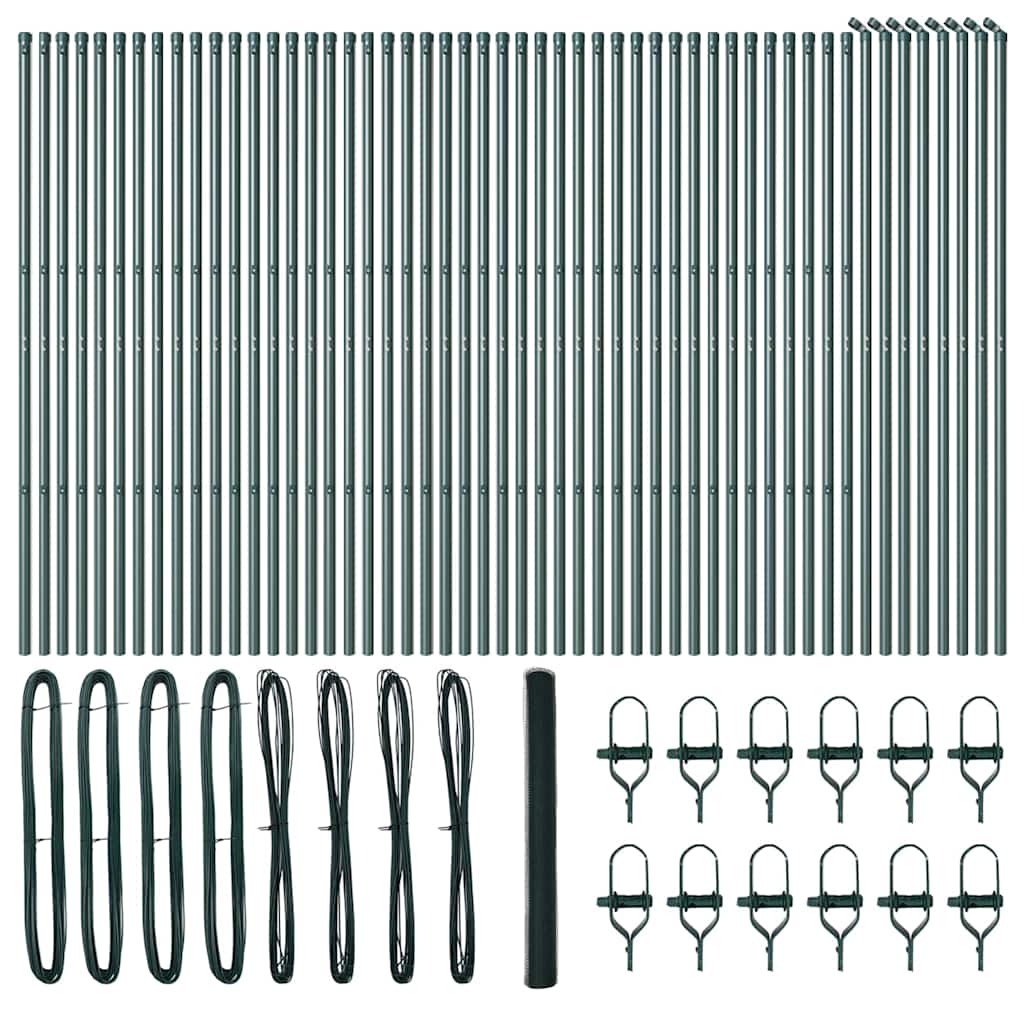 vidaXL Ogrodzenie spawane do mocowania w gruncie 100 x 1,5 m (S x W)