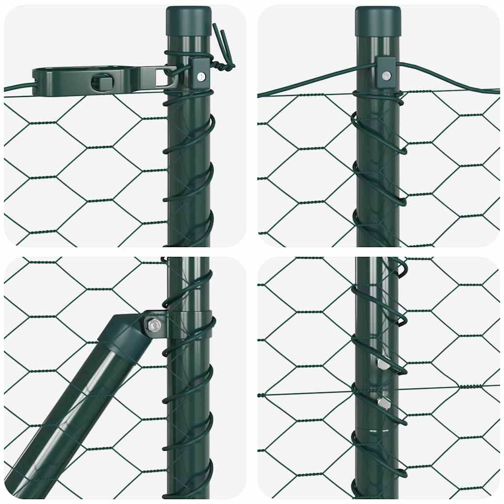 vidaXL Ogrodzenie spawane do mocowania w gruncie 100 x 1,5 m (S x W)