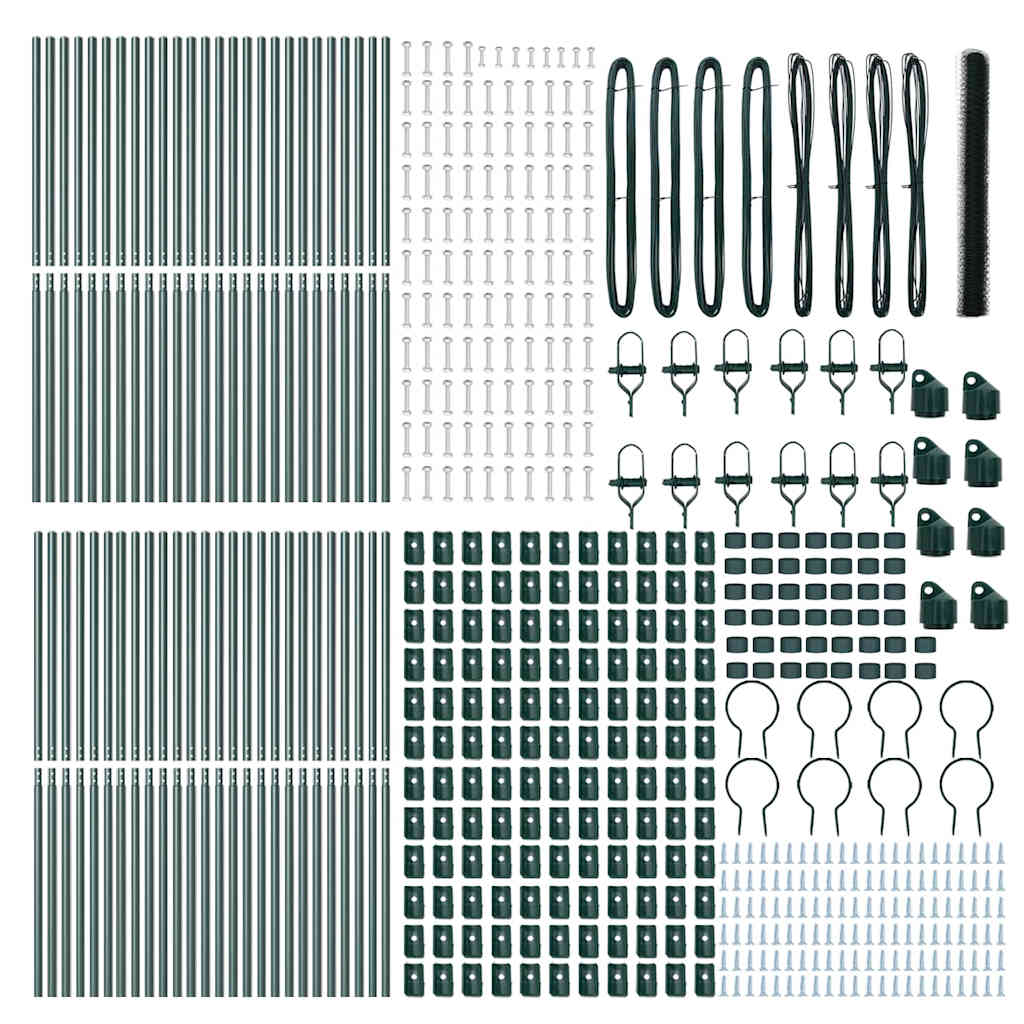 vidaXL Ogrodzenie spawane do mocowania w gruncie 100 x 1,6 m (S x W)