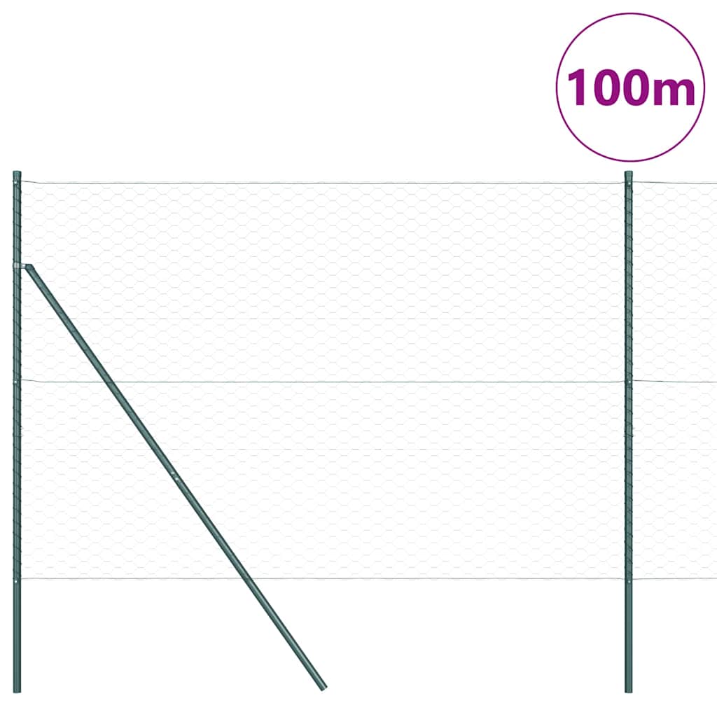 vidaXL Ogrodzenie spawane do mocowania w gruncie 100 x 1,6 m (S x W)