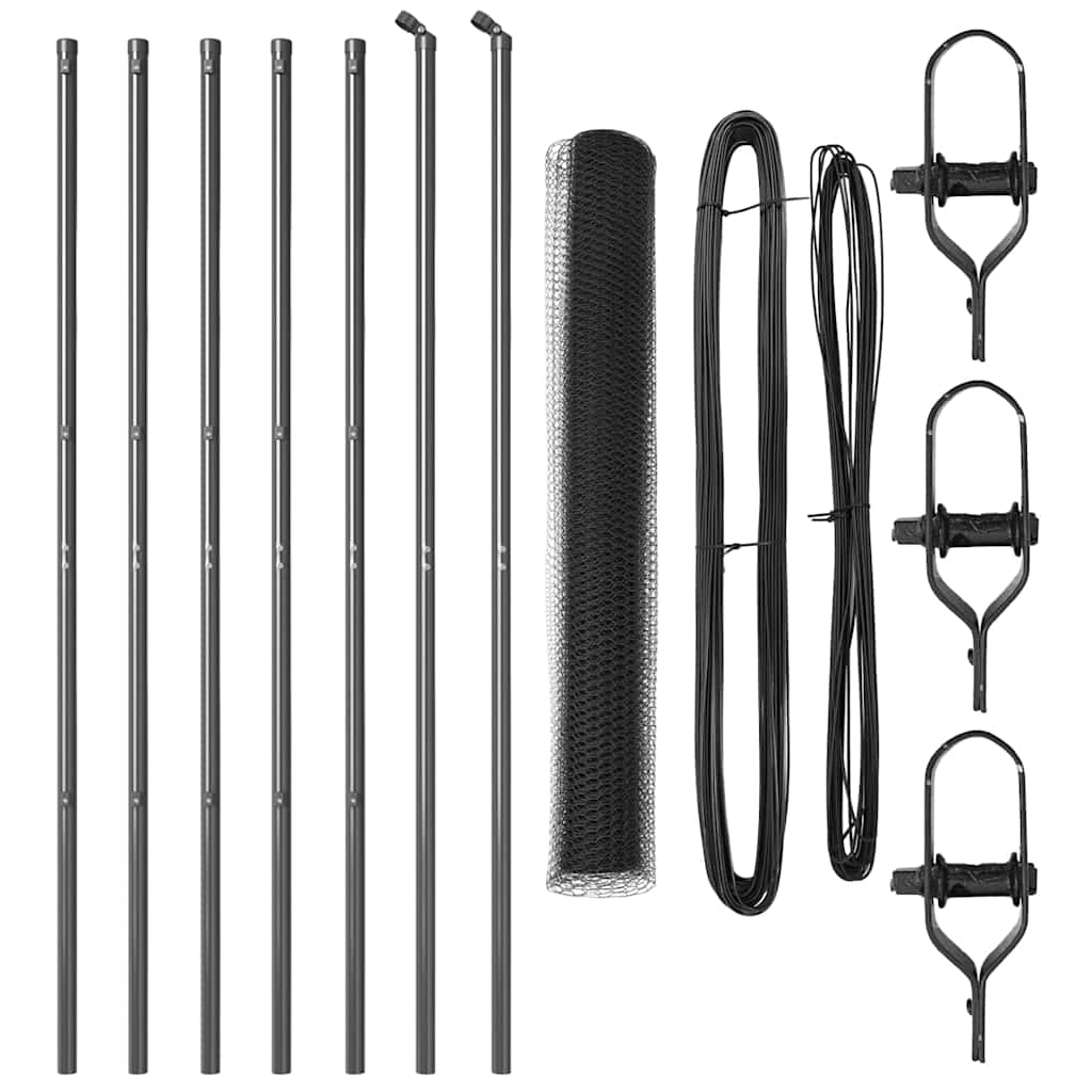 vidaXL Ogrodzenie spawane do mocowania w gruncie 10 x 1,4 m (S x W)