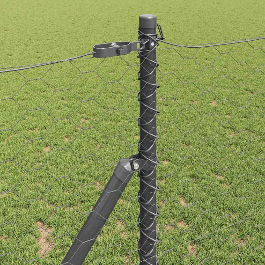 vidaXL Ogrodzenie spawane do mocowania w gruncie 10 x 1,4 m (S x W)