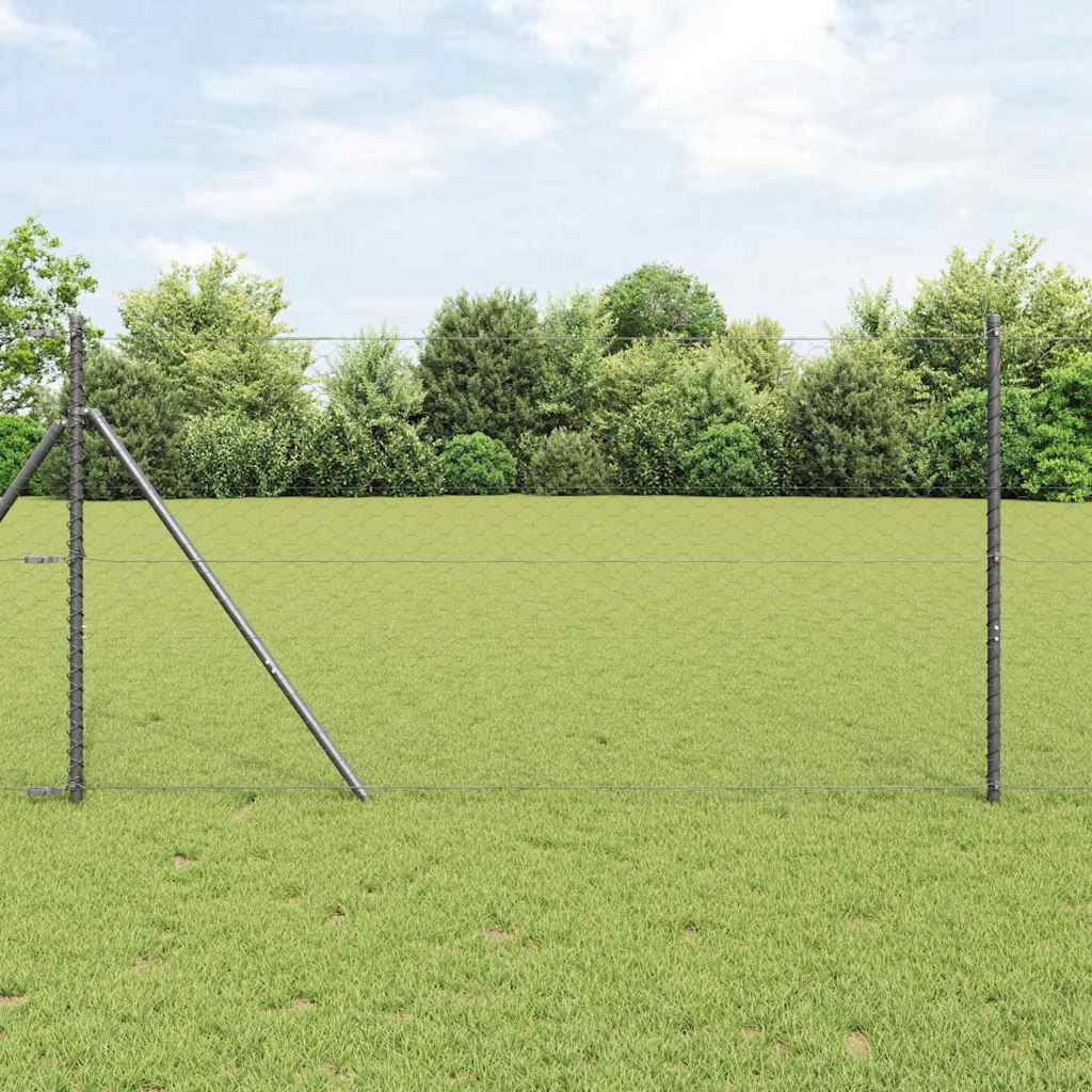 vidaXL Ogrodzenie spawane do mocowania w gruncie 10 x 1,4 m (S x W)