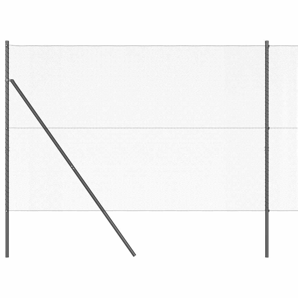 vidaXL Ogrodzenie spawane do mocowania w gruncie 10 x 1,5 m (S x W)