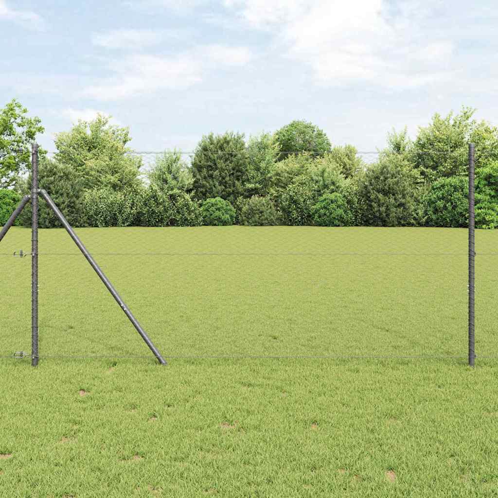 vidaXL Ogrodzenie spawane do mocowania w gruncie 25 x 1 m (S x W)