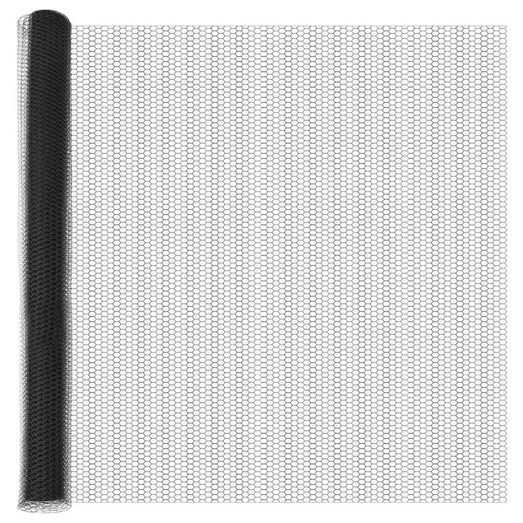 vidaXL Ogrodzenie spawane do mocowania w gruncie 25 x 1,5 m (S x W)