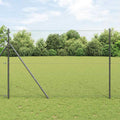 vidaXL Ogrodzenie spawane do mocowania w gruncie 25 x 1,5 m (S x W)