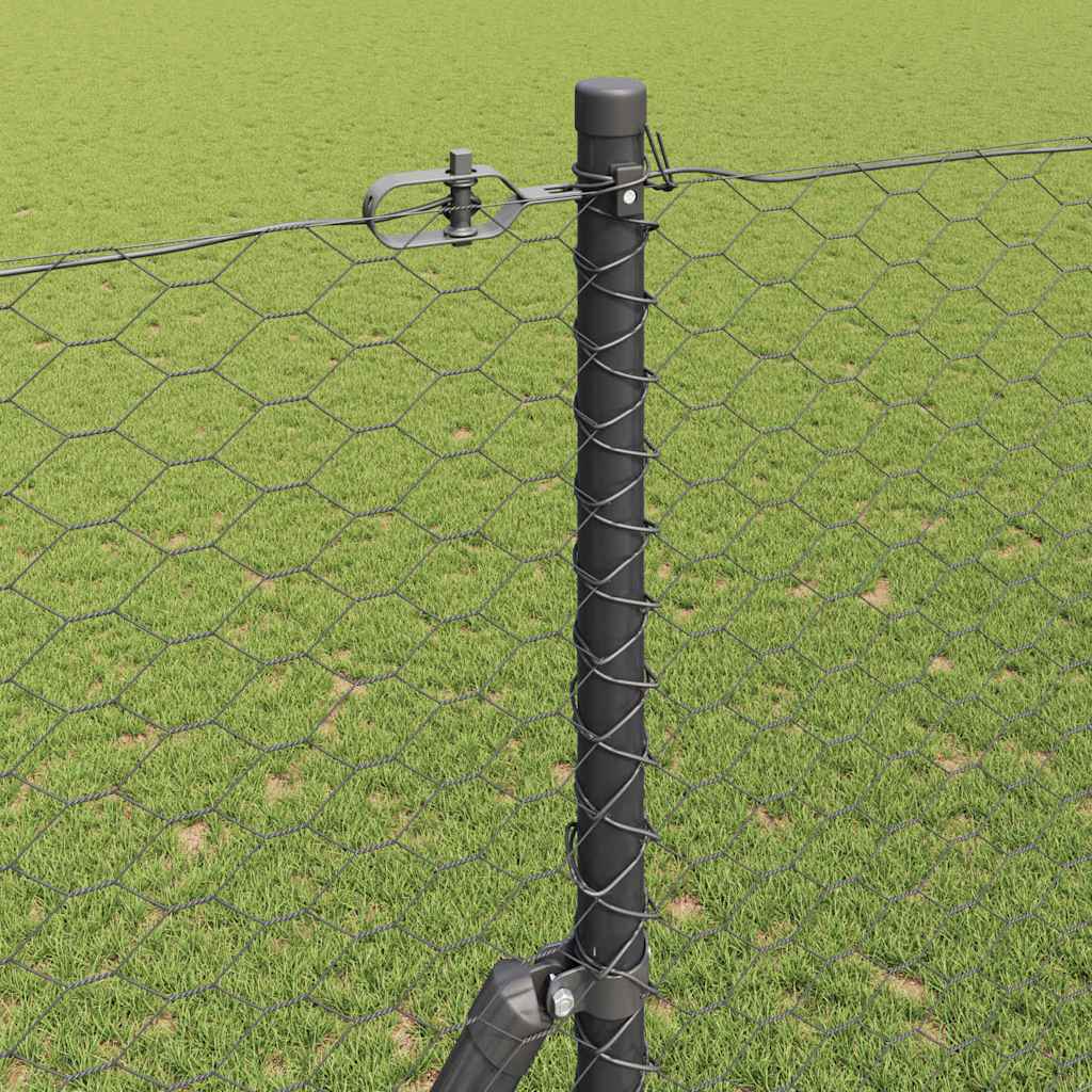 vidaXL Ogrodzenie spawane do mocowania w gruncie 25 x 1,6 m (S x W)
