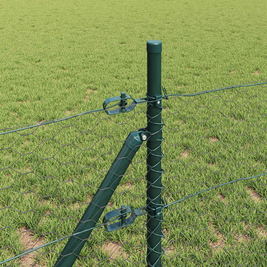 vidaXL Ogrodzenie spawane do mocowania w gruncie 50 x 0,4 m (S x W)