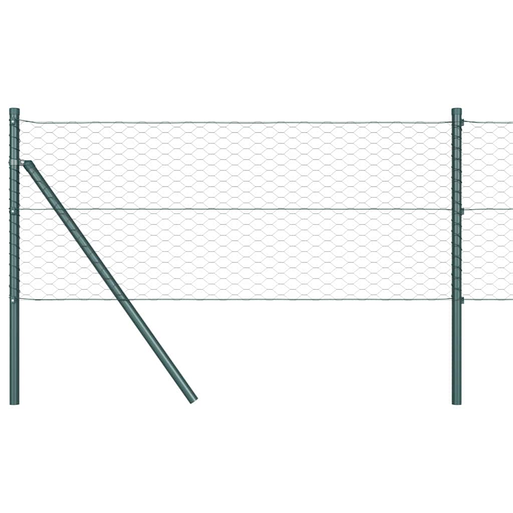 vidaXL Ogrodzenie spawane do mocowania w gruncie 50 x 0,6 m (S x W)