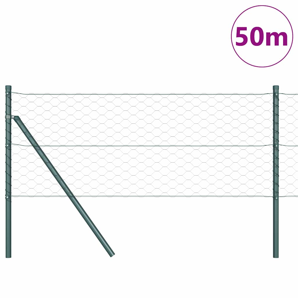 vidaXL Ogrodzenie spawane do mocowania w gruncie 50 x 0,6 m (S x W)