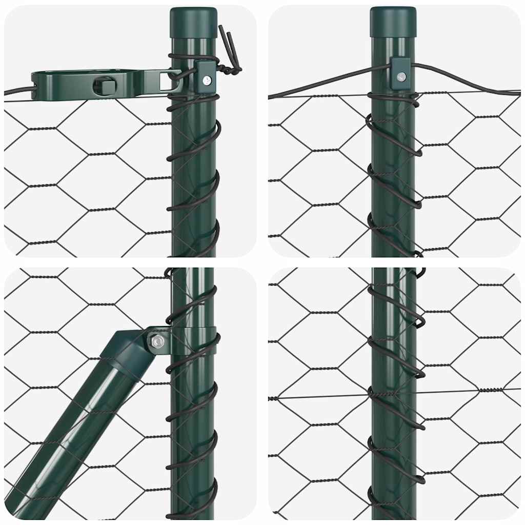 vidaXL Ogrodzenie spawane do mocowania w gruncie 50 x 0,8 m (S x W)