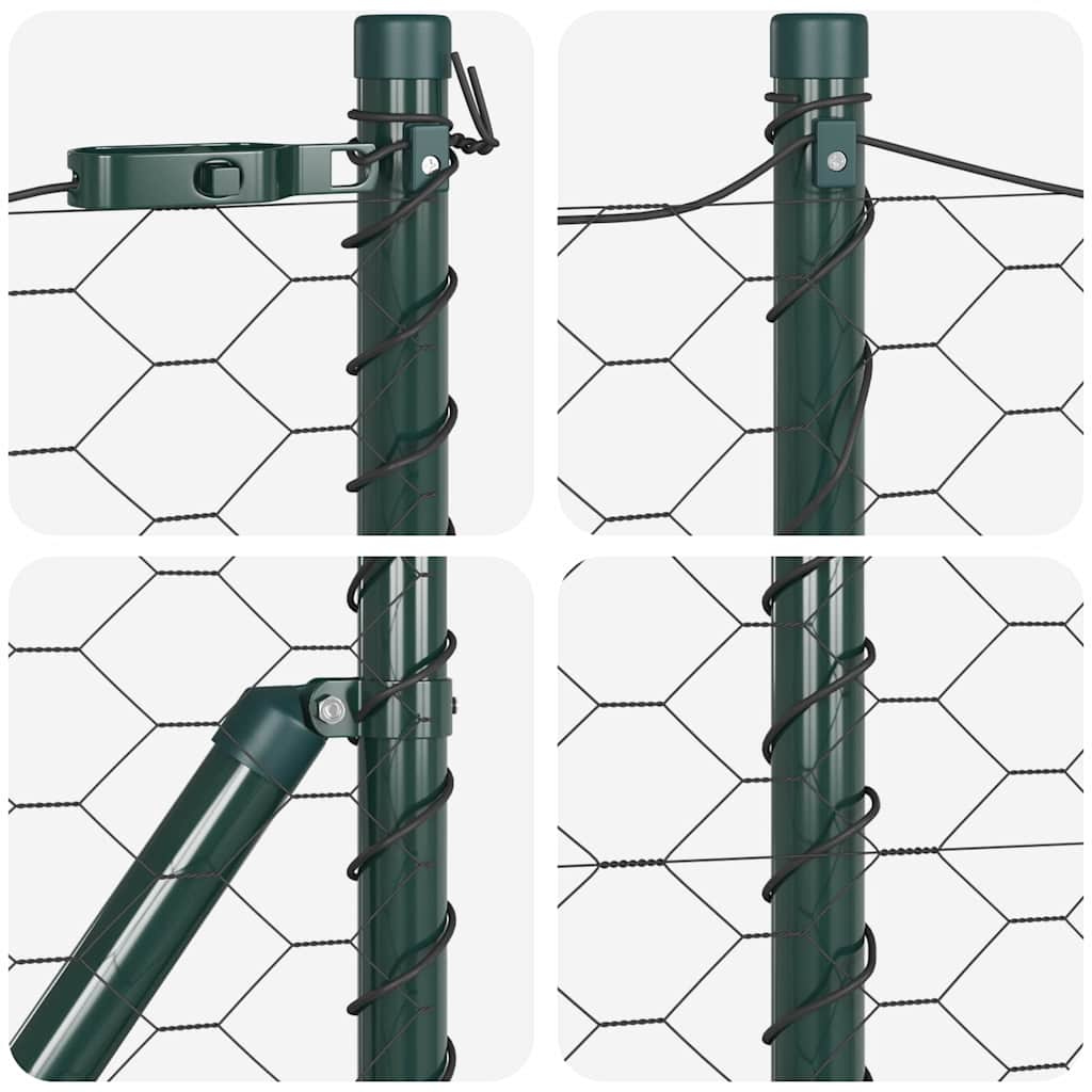 vidaXL Ogrodzenie spawane do mocowania w gruncie 50 x 0,8 m (S x W)