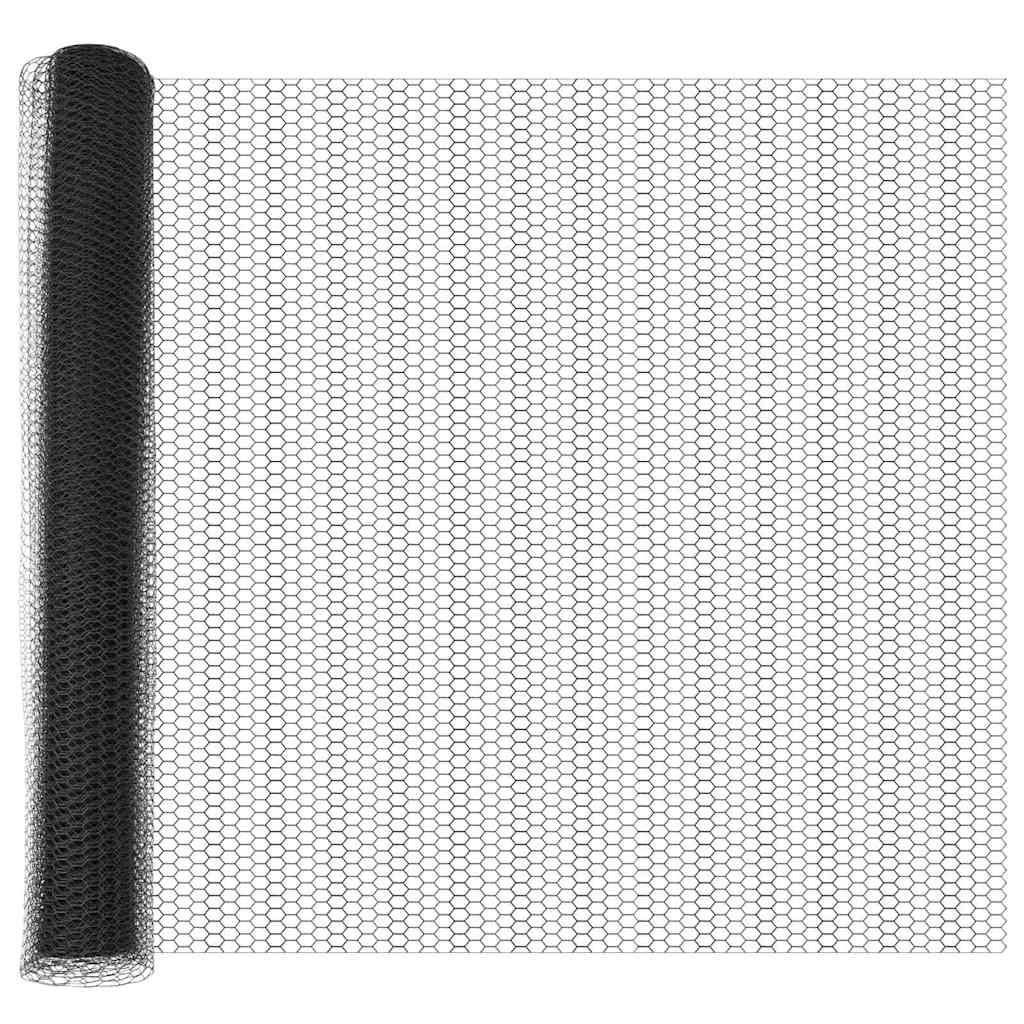 vidaXL Ogrodzenie spawane do mocowania w gruncie 50 x 1 m (S x W)