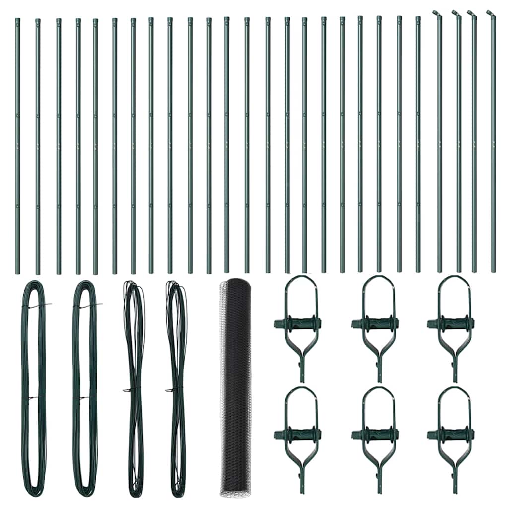 vidaXL Ogrodzenie spawane do mocowania w gruncie 50 x 1,2 m (S x W)