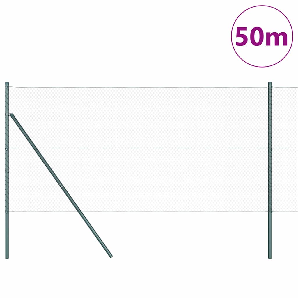 vidaXL Ogrodzenie spawane do mocowania w gruncie 50 x 1,4 m (S x W)