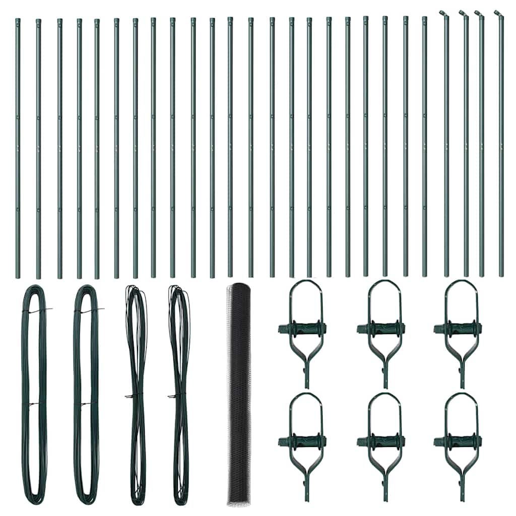 vidaXL Ogrodzenie spawane do mocowania w gruncie 50 x 1,5 m (S x W)
