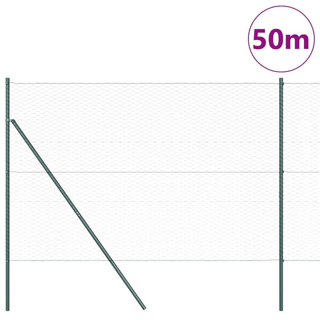 vidaXL Ogrodzenie spawane do mocowania w gruncie 50 x 1,6 m (S x W)