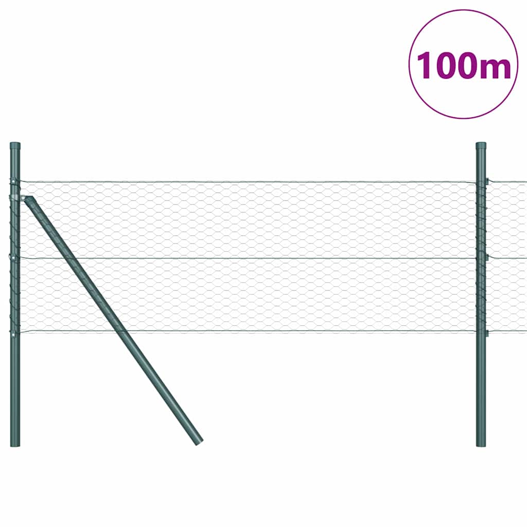 vidaXL Ogrodzenie spawane do mocowania w gruncie 100 x 0,4 m (S x W)