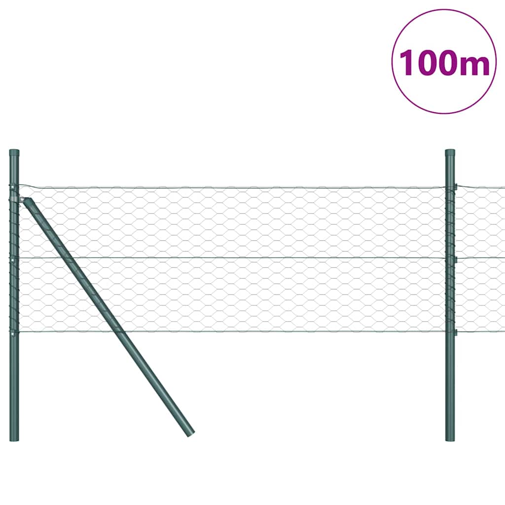 vidaXL Ogrodzenie spawane do mocowania w gruncie 100 x 0,4 m (S x W)