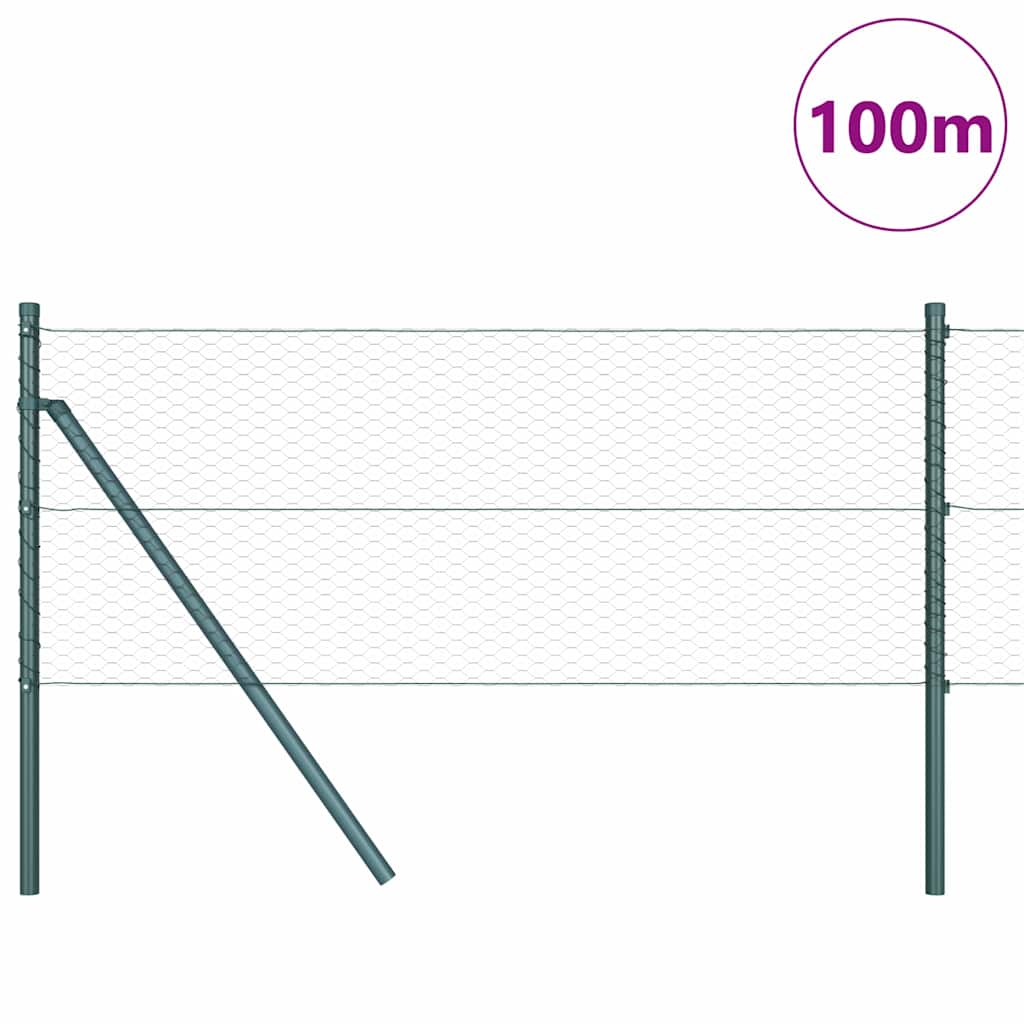 vidaXL Ogrodzenie spawane do mocowania w gruncie 100 x 0,6 m (S x W)
