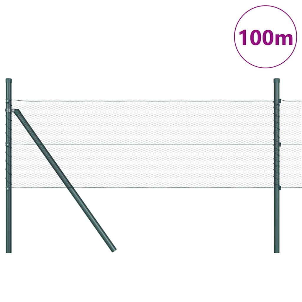 vidaXL Ogrodzenie spawane do mocowania w gruncie 100 x 0,8 m (S x W)
