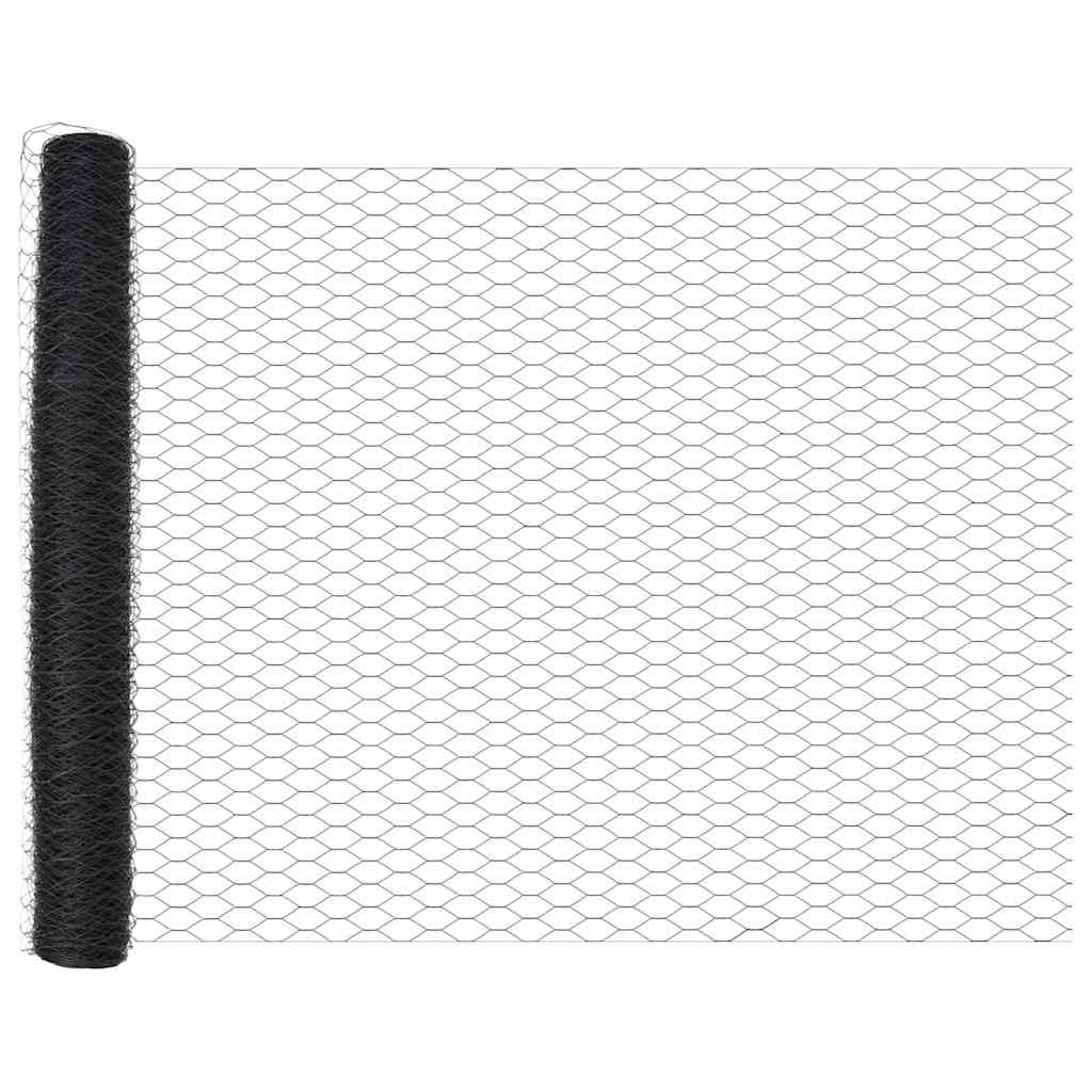 vidaXL Ogrodzenie spawane do mocowania w gruncie 100 x 1,2 m (S x W)
