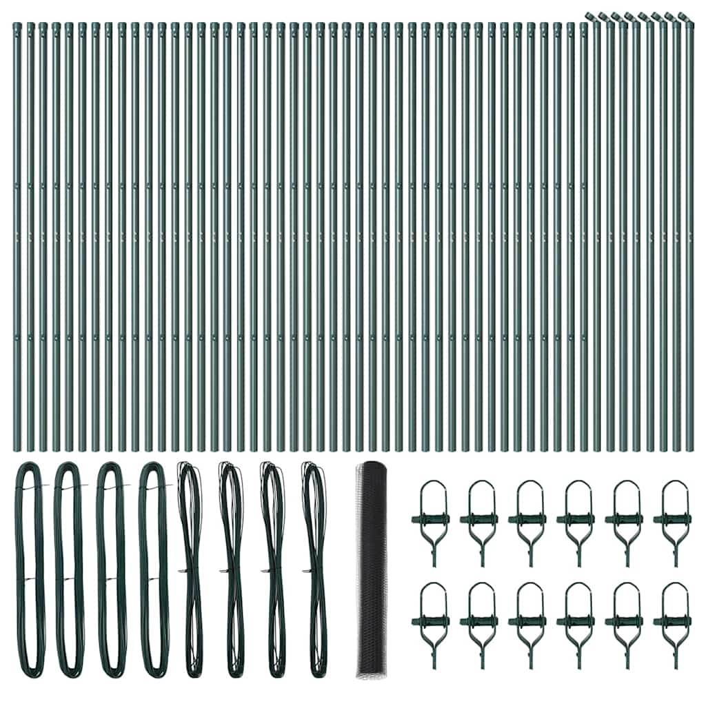 vidaXL Ogrodzenie spawane do mocowania w gruncie 100 x 1,4 m (S x W)