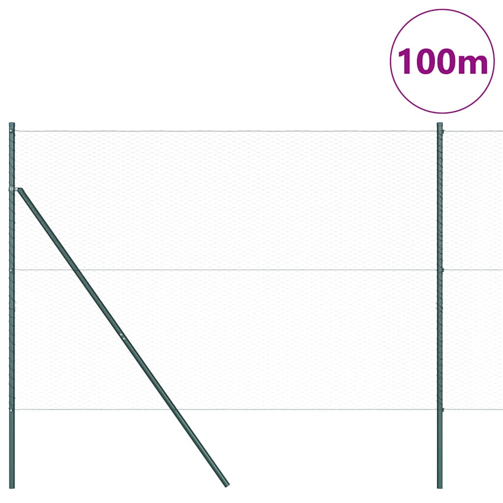 vidaXL Ogrodzenie spawane do mocowania w gruncie 100 x 1,5 m (S x W)