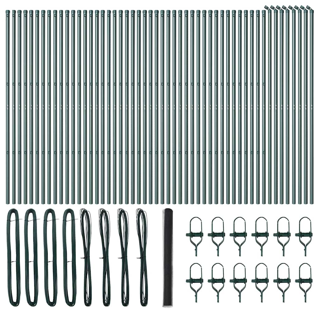 vidaXL Ogrodzenie spawane do mocowania w gruncie 100 x 1,6 m (S x W)