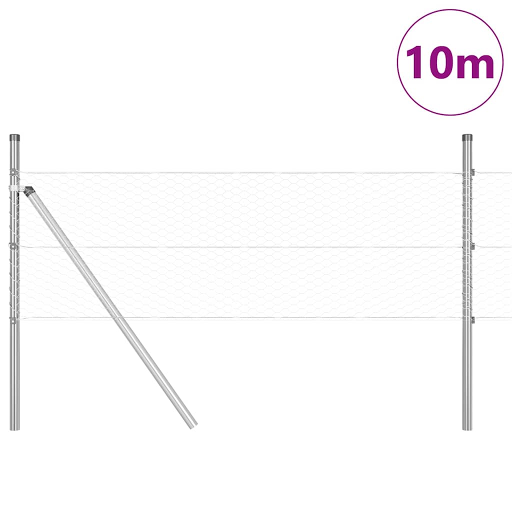 vidaXL Ogrodzenie spawane do mocowania w gruncie 10 x 0,4 m (S x W)