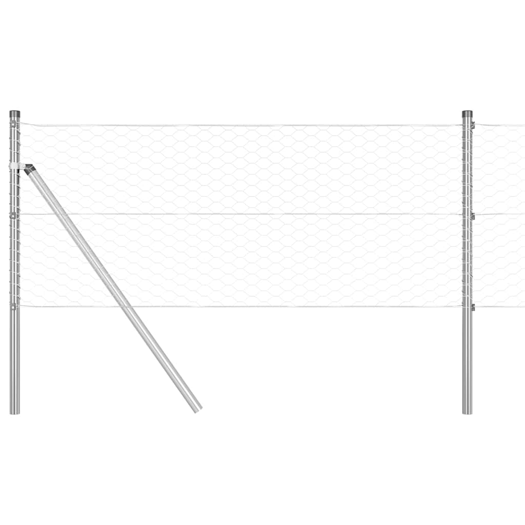 vidaXL Ogrodzenie spawane do mocowania w gruncie 10 x 0,6 m (S x W)