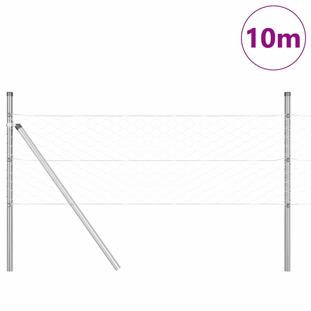 vidaXL Ogrodzenie spawane do mocowania w gruncie 10 x 0,8 m (S x W)
