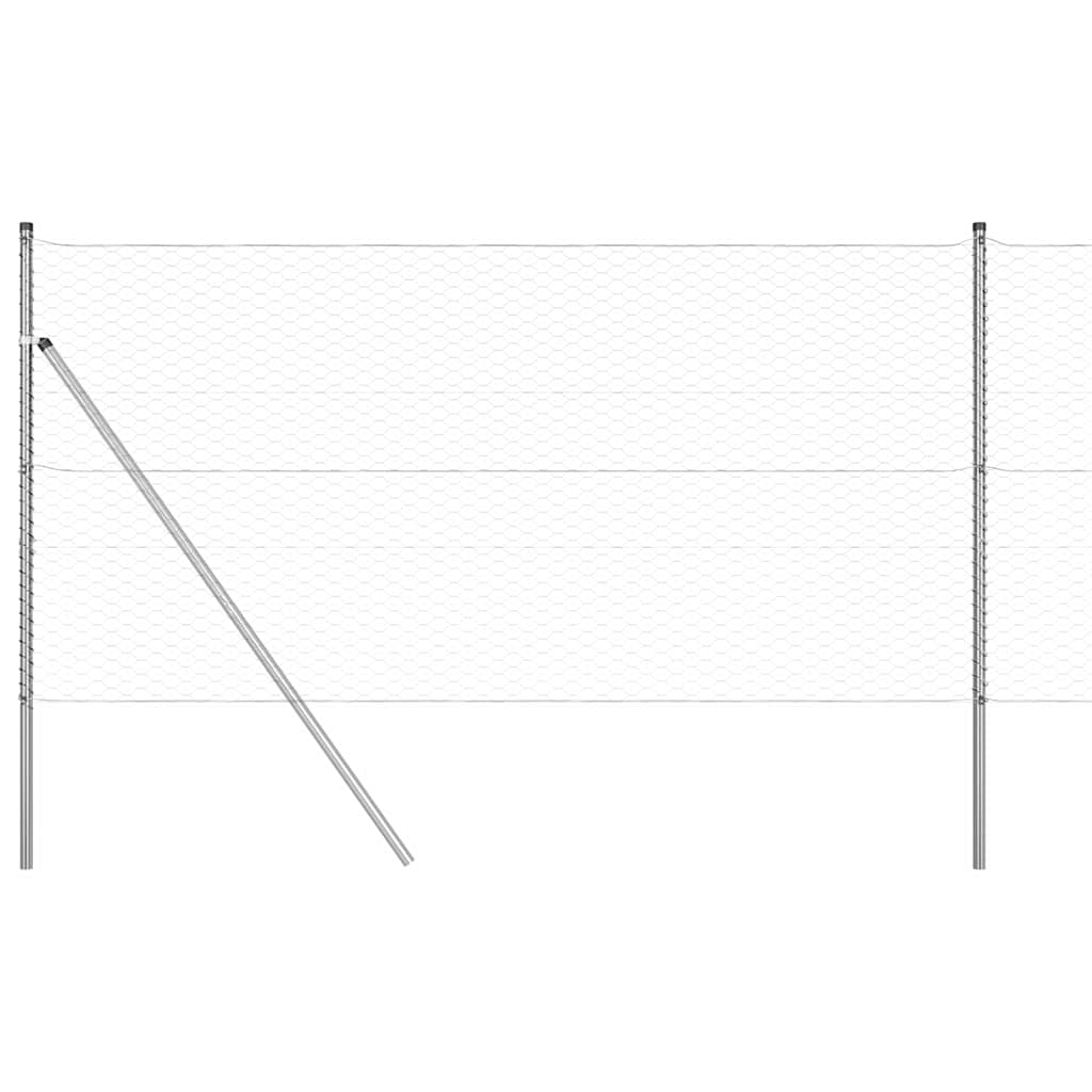 vidaXL Ogrodzenie spawane do mocowania w gruncie 10 x 1 m (S x W)
