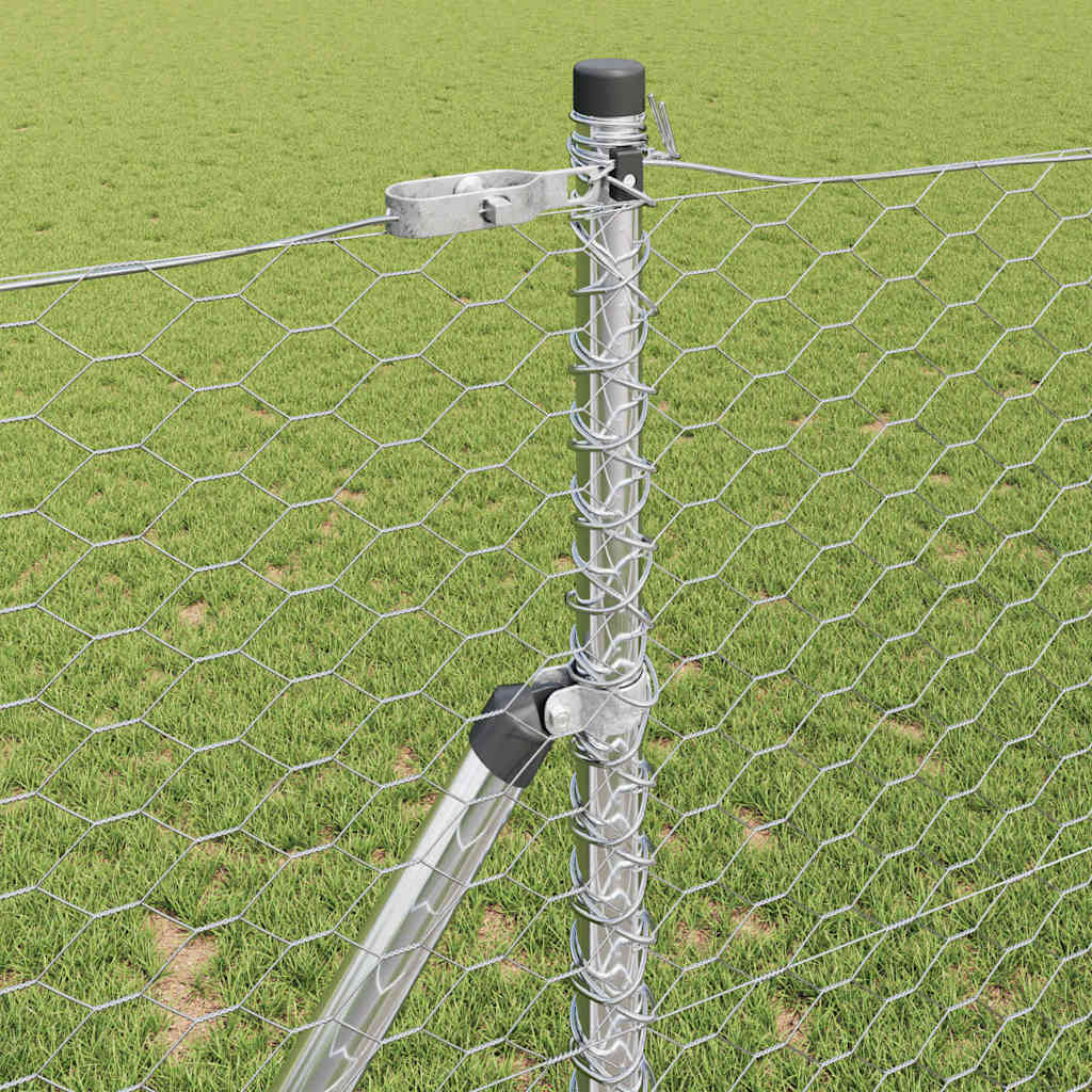 vidaXL Ogrodzenie spawane do mocowania w gruncie 10 x 1,2 m (S x W)