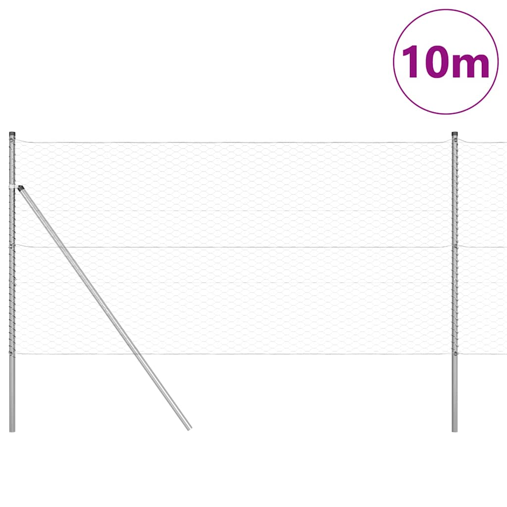 vidaXL Ogrodzenie spawane do mocowania w gruncie 10 x 1,2 m (S x W)