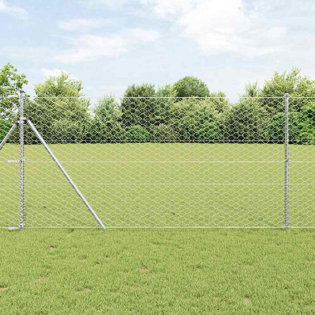 vidaXL Ogrodzenie spawane do mocowania w gruncie 10 x 1,4 m (S x W)