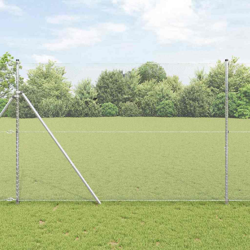 vidaXL Ogrodzenie spawane do mocowania w gruncie 10 x 1,5 m (S x W)