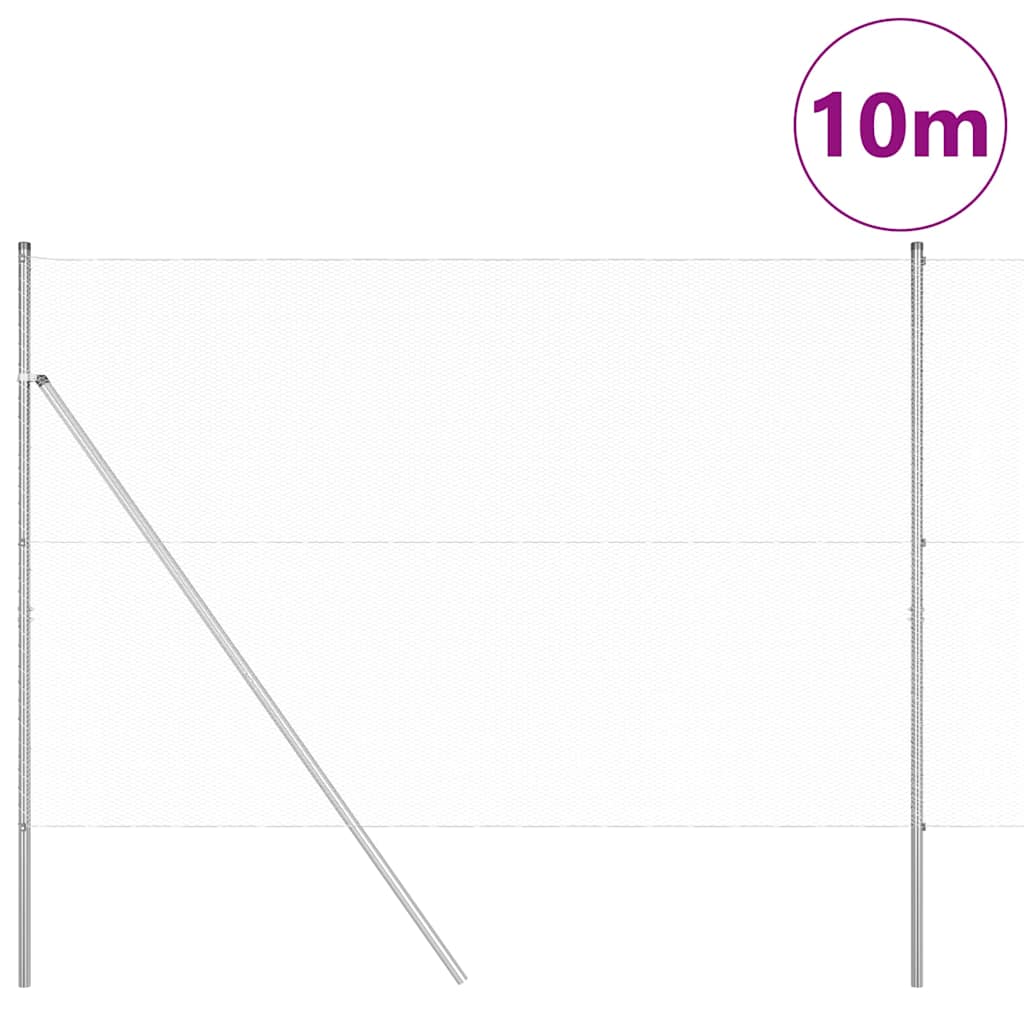 vidaXL Ogrodzenie spawane do mocowania w gruncie 10 x 1,5 m (S x W)