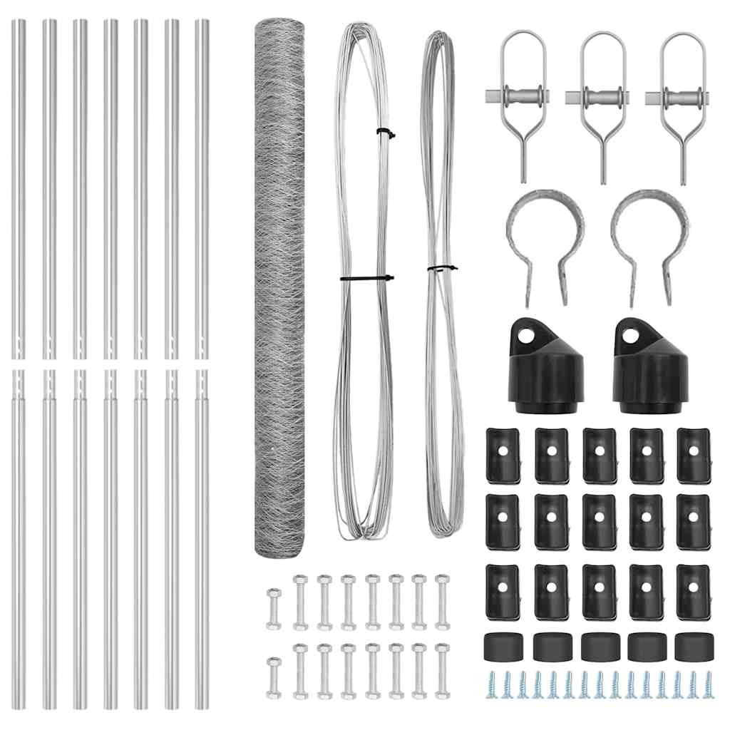vidaXL Ogrodzenie spawane do mocowania w gruncie 10 x 1,6 m (S x W)