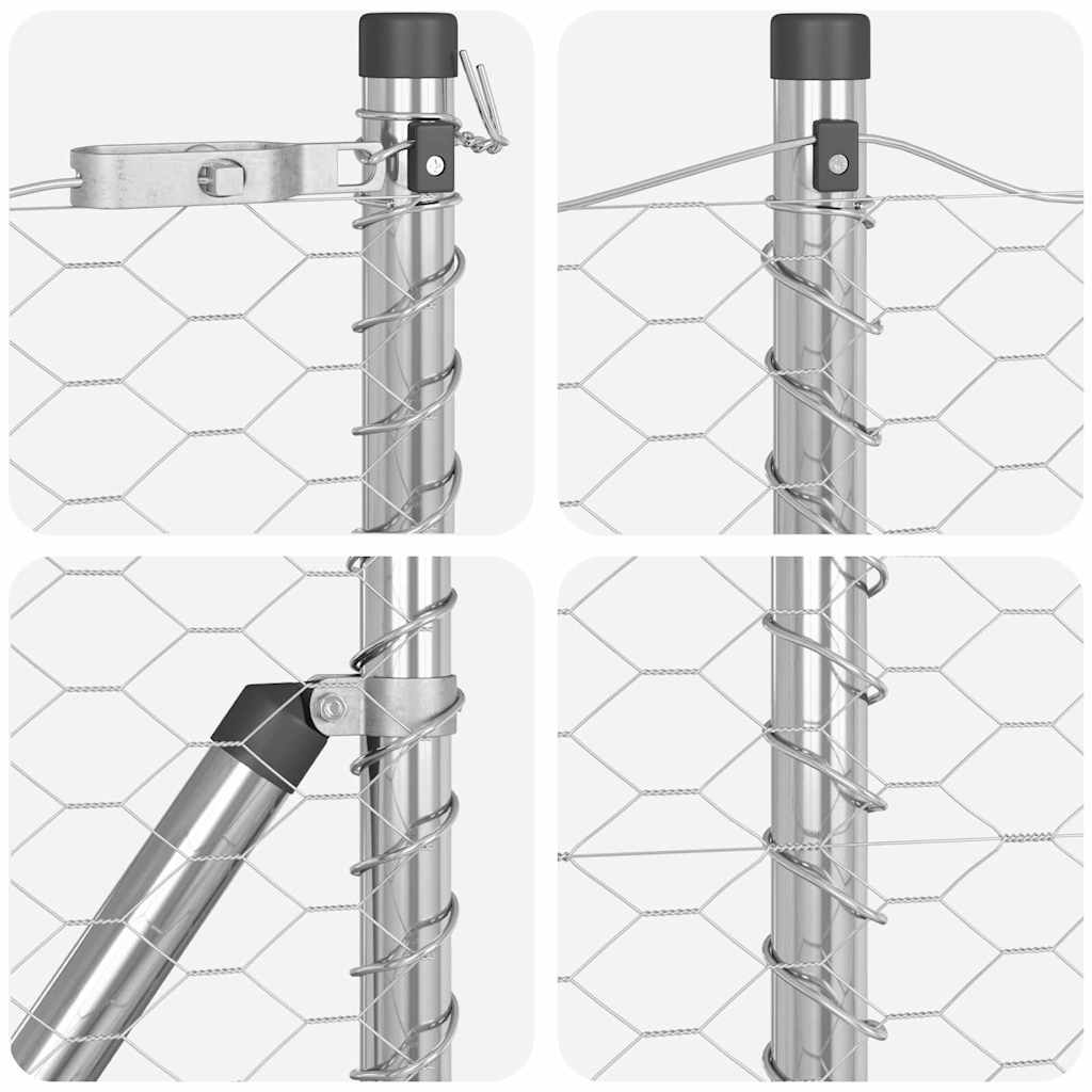 vidaXL Ogrodzenie spawane do mocowania w gruncie 25 x 0,6 m (S x W)